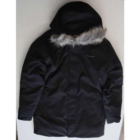 Moosejaw 7726050 Women's Sz L Black Down Waterproof Hooded Parka Jacket - Picture 1 of 16